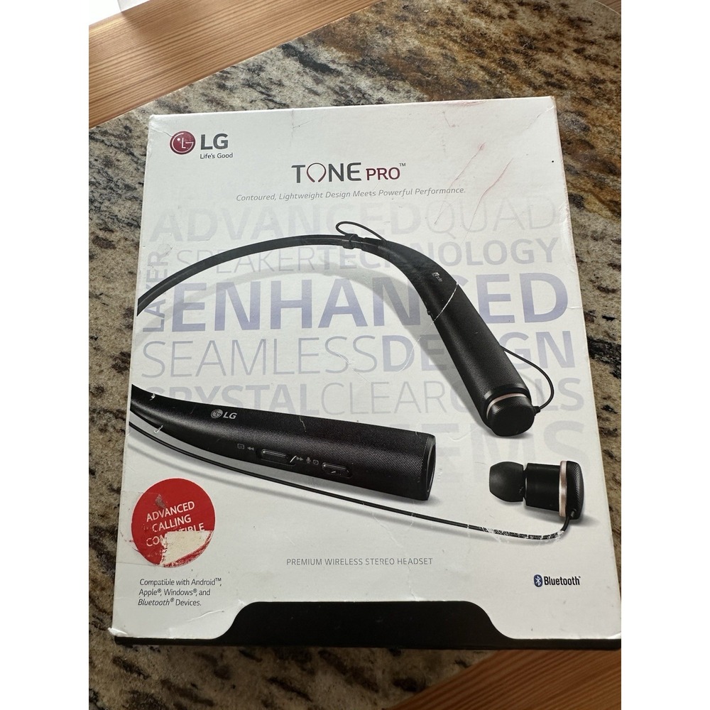 LG tone pro HBS-780 Premium Wireless Stereo Headset  New In Box Neckband Bluetoo